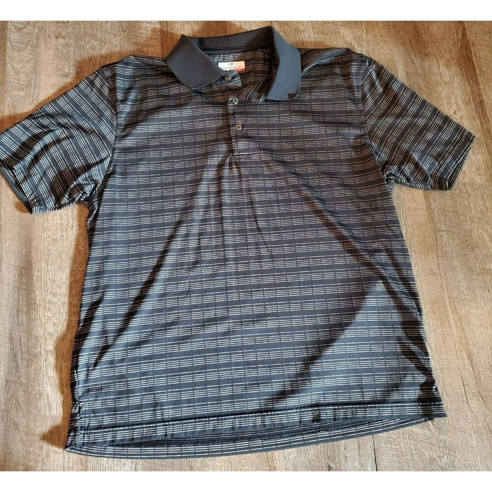 Grandslam Men's Polo Size XL black and white golf/casual/business shirt